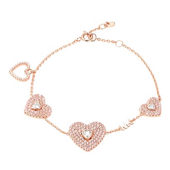 NWT authentic exclusive collection rose gold love charms bracelet - Picture 8 of 8